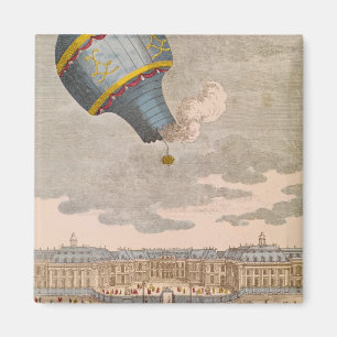 Das im Ballon aufsteigende Experiment am Chateau Magnet