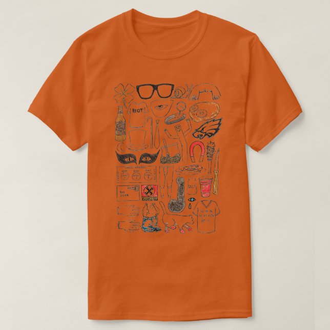 Das immer im sonnigen Philadelphia-Symbol  T-Shirt (Design vorne)