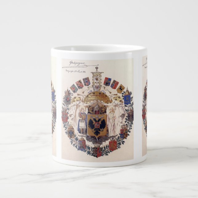 Das imperiale Russland - Wappen Jumbo-Tasse (Vorderseite)