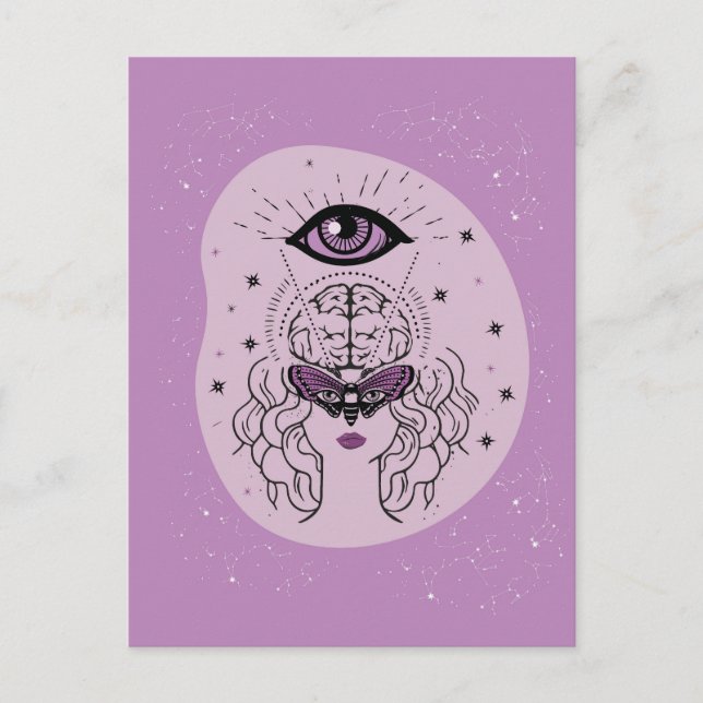 Das innere Auge erwachen Postkarte (Vorderseite)