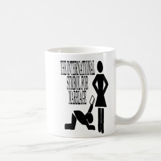 Das internationale Symbol für Heirat Kaffeetasse