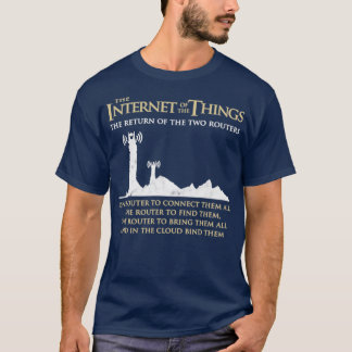 Das Internet der Dinge, zwei Routers Daten intelli T-Shirt