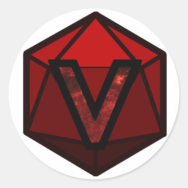 Das INVICTUS Strom "ROTES TEAM" Logo Runder Aufkleber (Vorderseite)