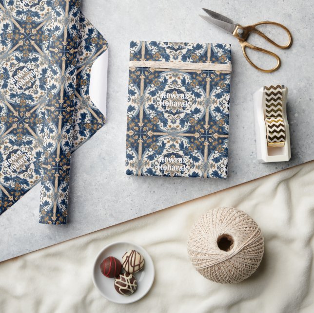 Das iranische Neujahr Nowruz Party gibt Tiles Geschenkpapier (Kunsthandwerk)