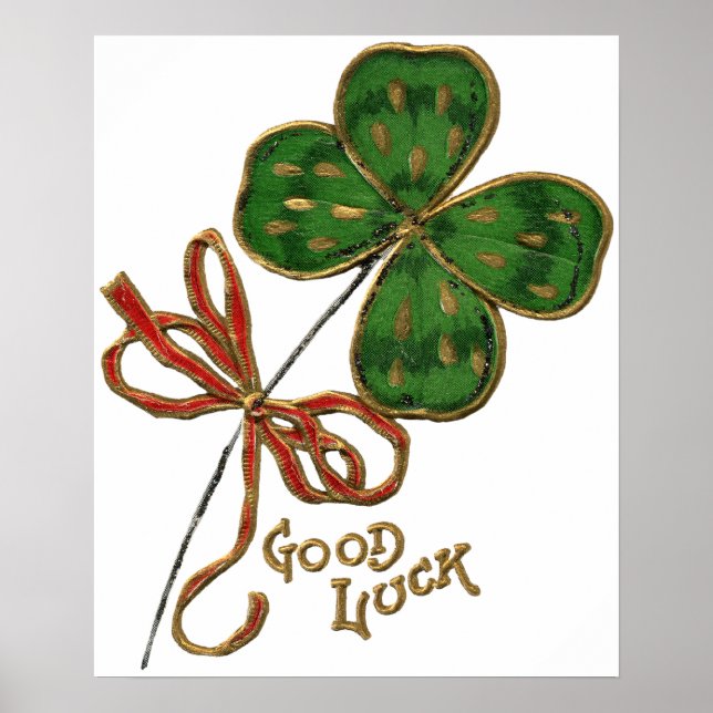 Das irische St. Patrick's Day Poster zum Glück (Vorne)