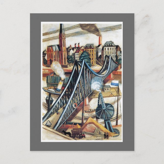 Das Ironbridge durch maximales Beckmann Postkarte (Vorderseite)