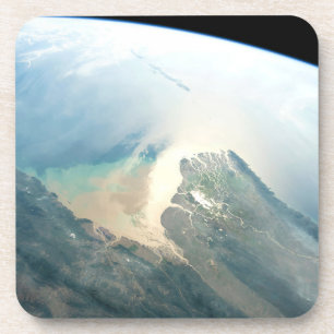 Das Irrawaddy River Delta in Birma (Myanmar). Getränkeuntersetzer