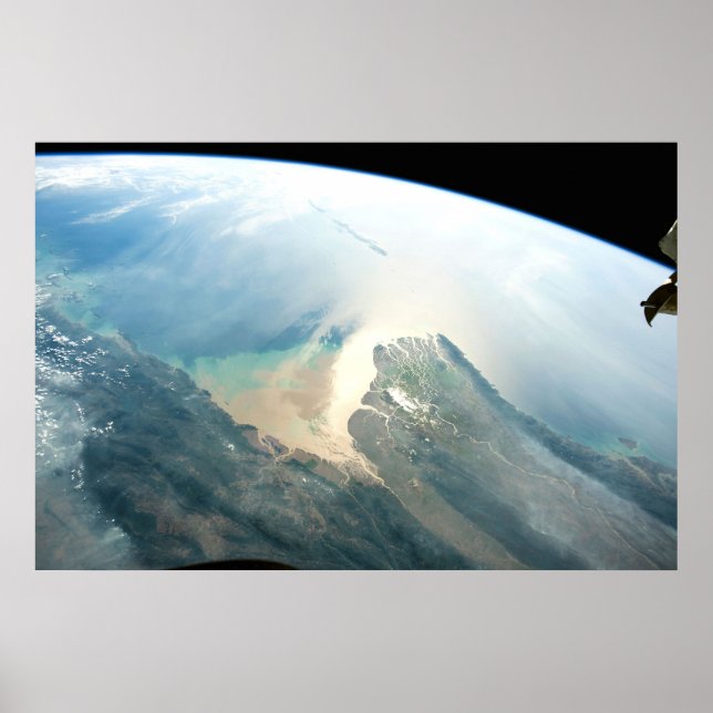 Das Irrawaddy River Delta in Birma (Myanmar). Poster (Vorne)