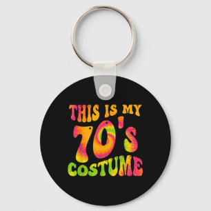 Das ist 70er Kostüm Lustig Groovy Tie Dye Hallowee Schlüsselanhänger