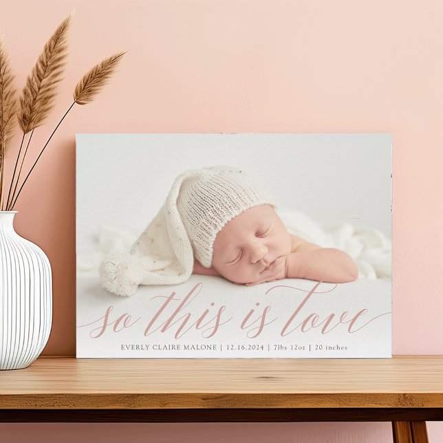 Das ist also die Geburtsankündigung von Liebe Foto Ankündigung (Von Creator hochgeladen)