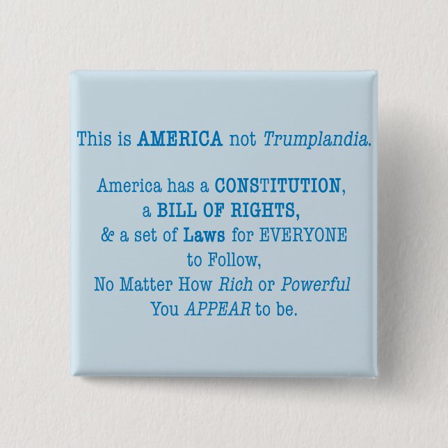 Das ist Amerika Button (Vorderseite)