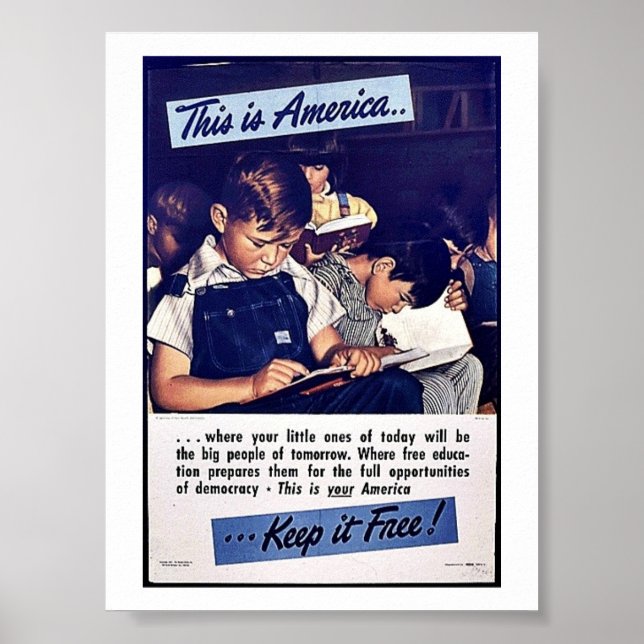 Das ist Amerika, das es kostenlos Behalte! Poster (Vorne)