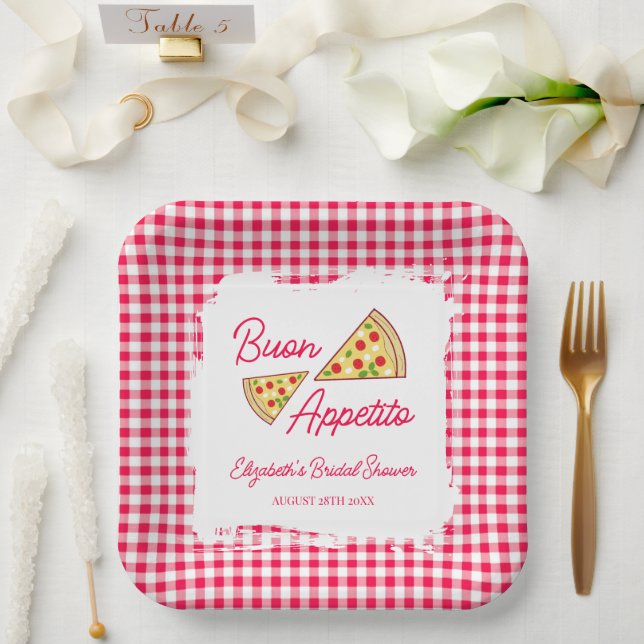 Das ist Amore Brautparty Pappteller (Hochzeit)