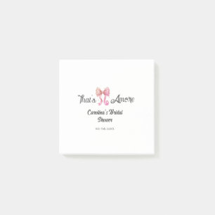 das ist amore Brautparty Pink Retro-Bogen Boho Nam Post-it Klebezettel