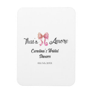 das ist amore Brautparty rosa retro Bogen Boho Nam Magnet