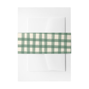 Das ist Amore Grün Kariert Gingham Benutzerdefinie Einladungsbanderole