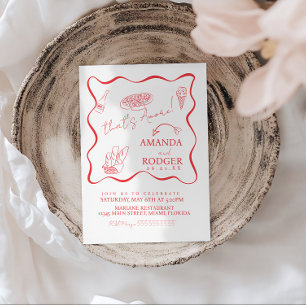 Das ist Amore Italian Doodles Hochzeit Einladung