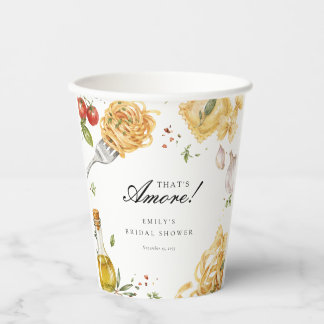 Das ist Amore Italienische Hochzeitsdusche Pappbecher