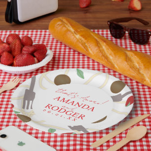Das ist Amore Italienische Pasta-Hochzeit Pappteller