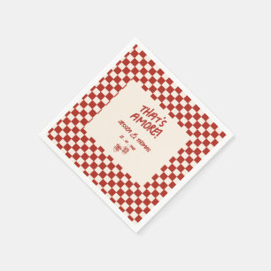 Das ist Amore Italienische Vintage-Brautparty Serviette