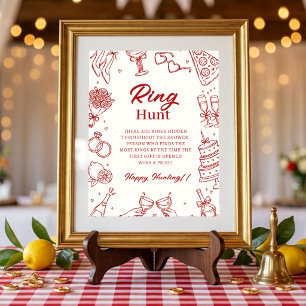 Das ist amore italienisches Brautparty-Ring-Such-S Poster