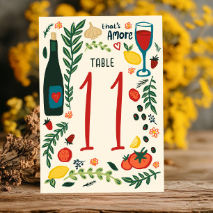 Das ist Amore Italienisches Essen Charmant INDIVID Tischnummer