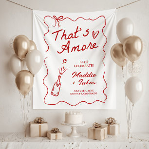 Das ist Amore Italienisches Probenessen-Schild Wandteppich