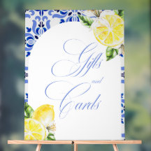 Das ist Amore Lemon Italian Blue Tile Brautparty
