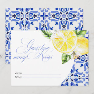 Das ist Amore Lemon Italian Blue Tile wie viele Ku Einladung