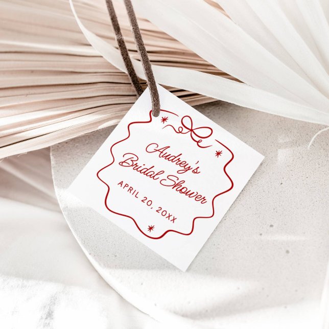 Das ist Amore, Roter Doodle Personalisierter Dusch Geschenkanhänger (Von Creator hochgeladen)