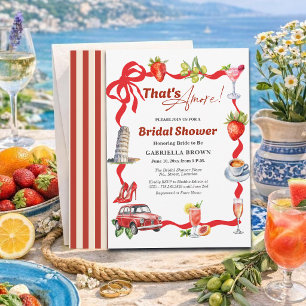 Das ist Amore Whimsical Italienische Hochzeitsdusc Einladung