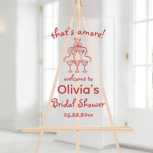 Das ist Amore! Whimsische Bridal Shower Acrylschild