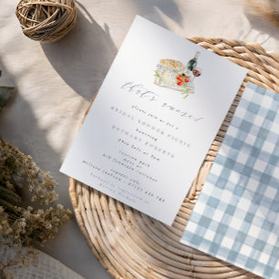 Das ist Amore Wine & Cheese Brautparty Picnic Einladung