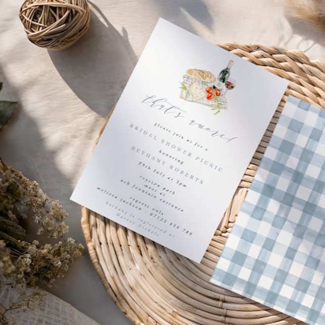 Das ist Amore Wine & Cheese Brautparty Picnic Einladung (Von Creator hochgeladen)