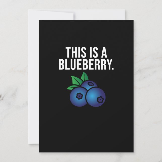 Das ist Blueberry Niedliche Blaubeeren Eater Berry Dankeskarte (Vorderseite)