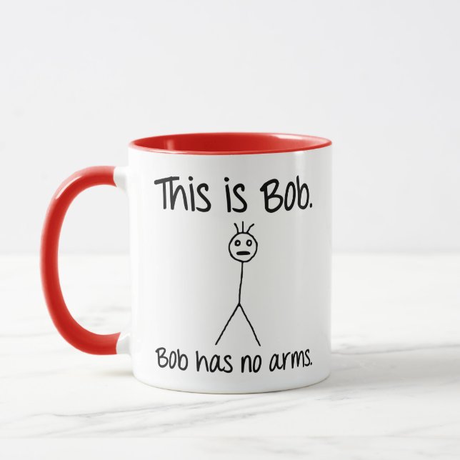 Das ist Bob, Knock Knock, Bad Joke, Funny Coffee Tasse (Links)