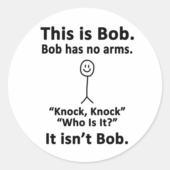 Das ist Bob Runder Aufkleber (Vorderseite)