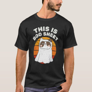 Das ist Boo Shee Geist Lustiger Katzen Halloween K T-Shirt