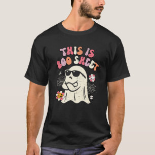 Das ist Boo Sheet Funny Floral Ghost Retro Hallowe T-Shirt
