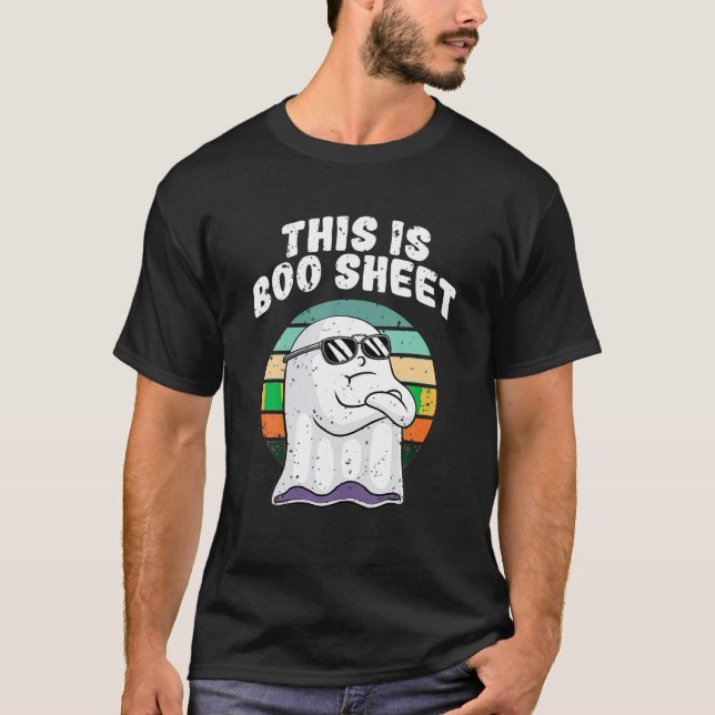 Das ist Boo Sheet Funny Halloween Costume Ghost Pu T-Shirt (Vorderseite)
