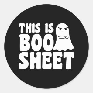 Das ist Boo Sheet Geist Lustiges Halloween Kostüm Runder Aufkleber