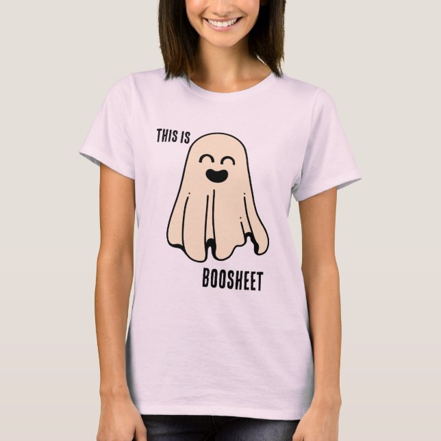 Das ist BooSheet Halloween Pun T-Shirt (Vorderseite)