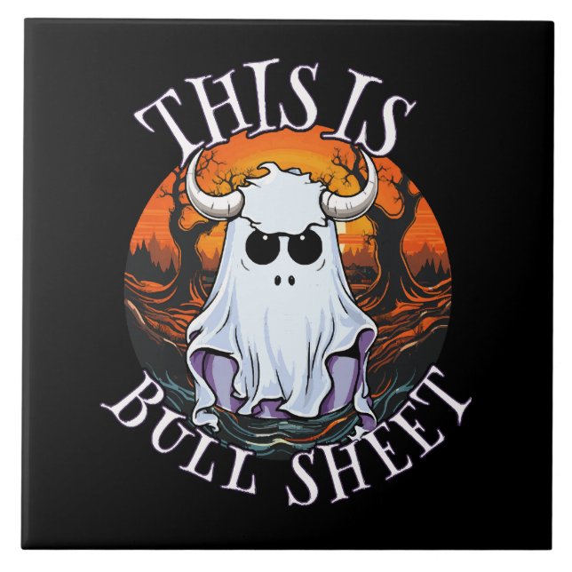 Das ist Bullblech - lustiges Bootblatt Fliese (Vorderseite)