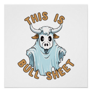 Das ist Bullshit - lustiges Boo-Blatt Poster