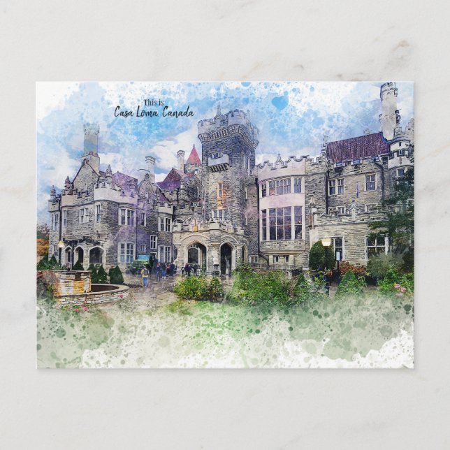 Das ist Casa Loma, Toronto, Kanada Postkarte (Vorderseite)