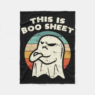 Das ist das Bootblatt Ghost Retro Halloween Kostüm Fleecedecke