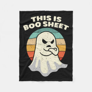 Das ist das Bootblatt Ghost Retro Halloween Kostüm Fleecedecke
