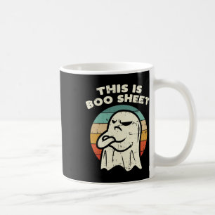 Das ist das Bootblatt Ghost Retro Halloween Kostüm Kaffeetasse