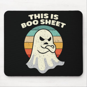 Das ist das Bootblatt Ghost Retro Halloween Kostüm Mousepad