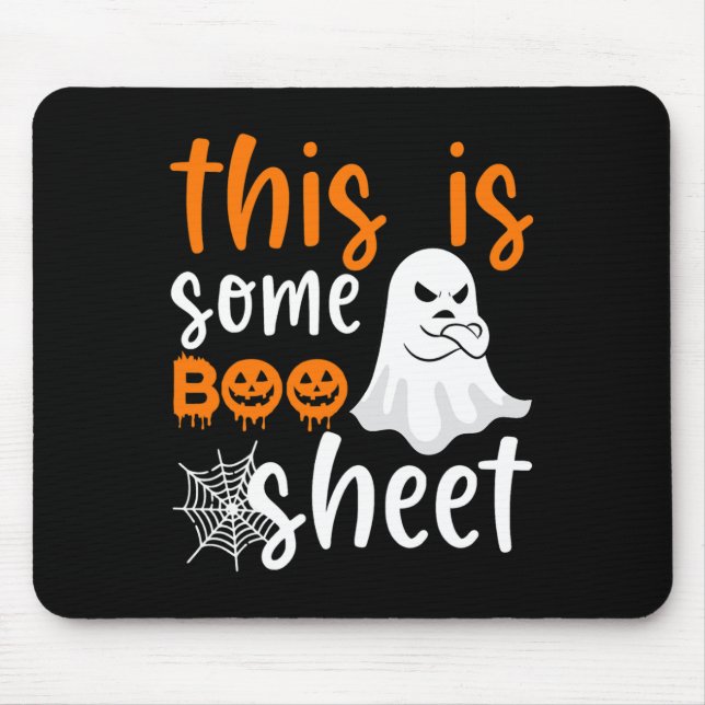Das ist das Bootblatt Ghost Retro Halloween Kostüm Mousepad (Vorne)